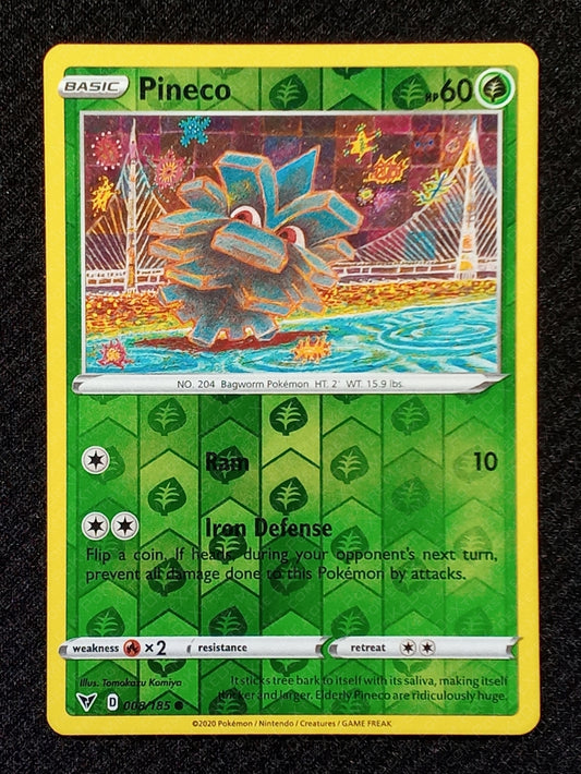008/185 Pineco {Reverse Holo}