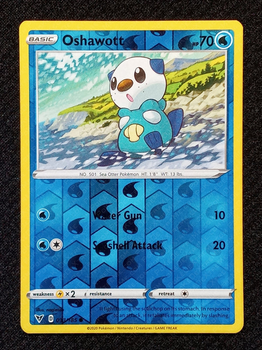 033/185 Oshawott {Reverse Holo}