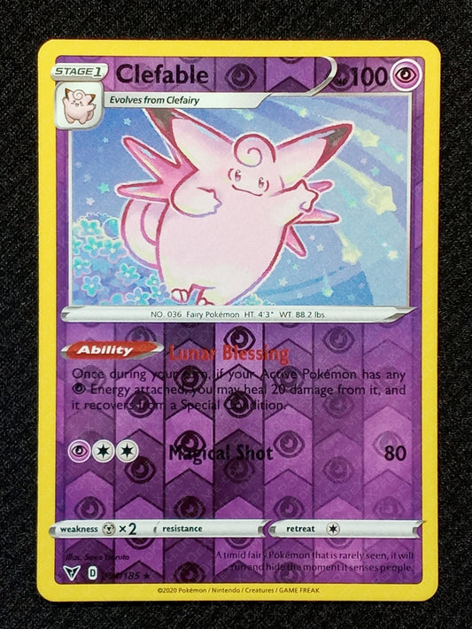 064/185 Clefable {Reverse Holo}