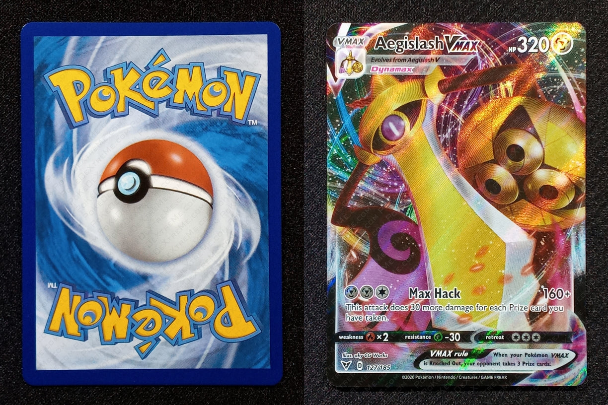 127/185 Aegislash Vmax {Full Art Holo}