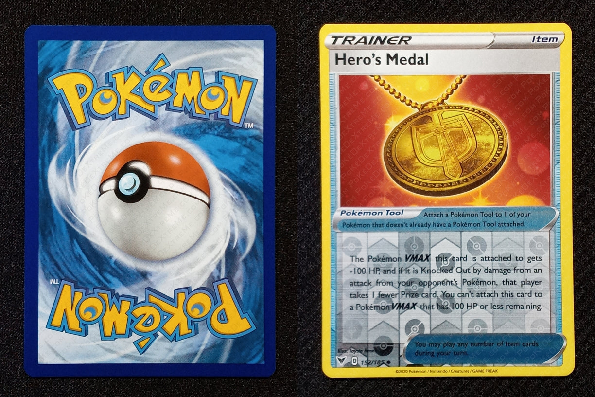 152/185 Hero's Medal {Reverse Holo}