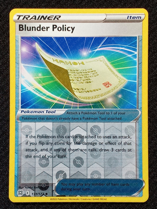 131/172 Blunder Policy {Reverse Holo}