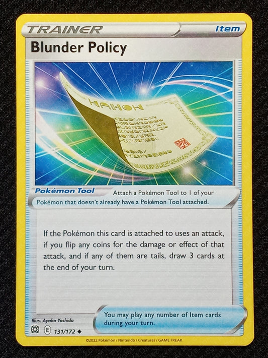 131/172 Blunder Policy