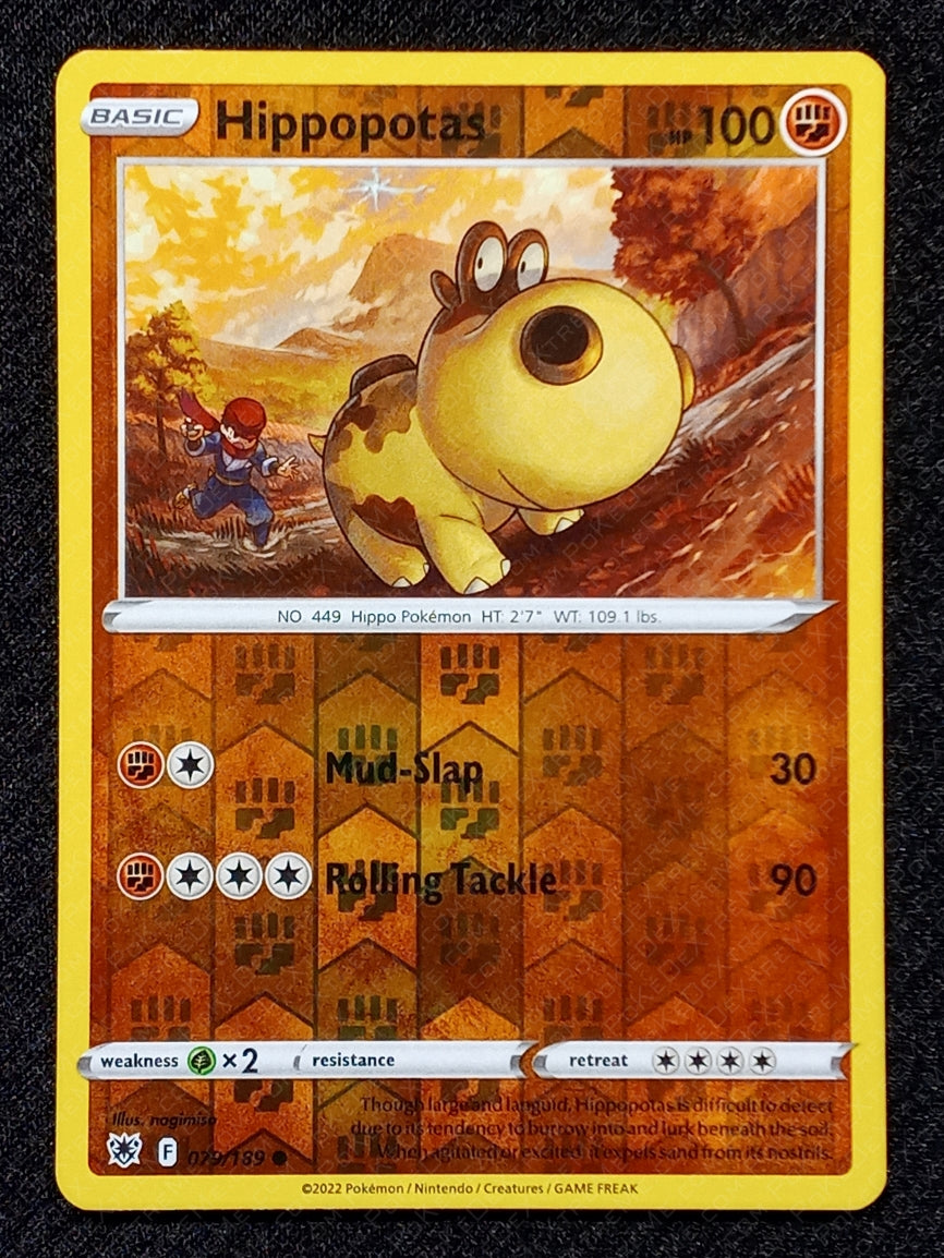 079/189 Hippopotas {Reverse Holo}