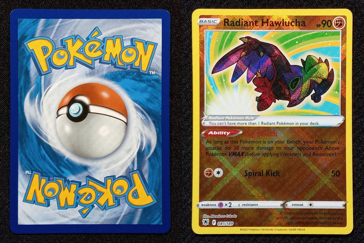 081/189 Radiant Hawlucha {Window Radiant Holo}