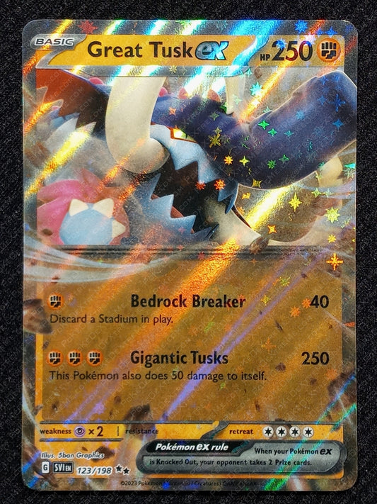 123/198 Great Tusk EX {Full Art Holo}
