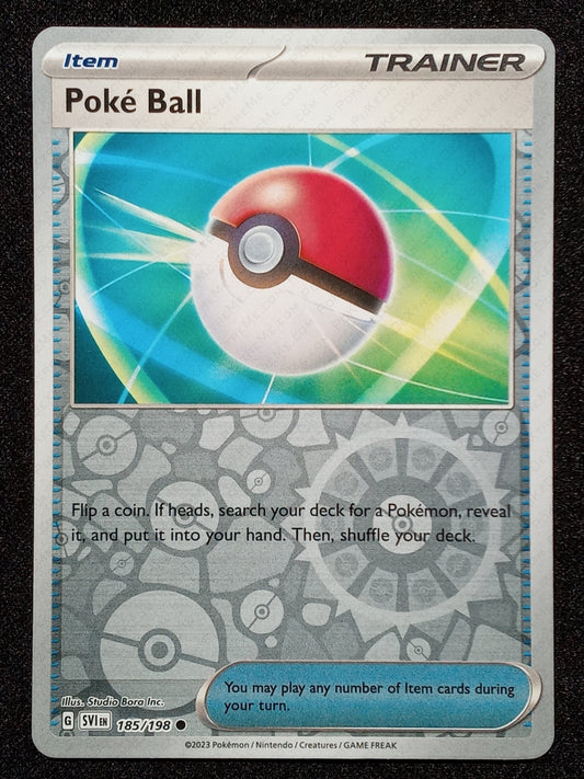 185/198 Poké Ball {Reverse Holo}