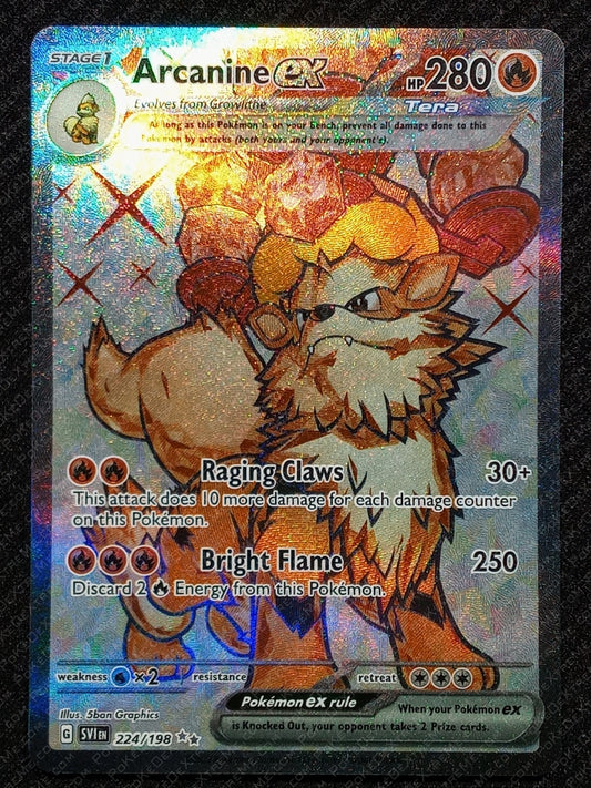 224/198 Arcanine EX {Full Art Holo}