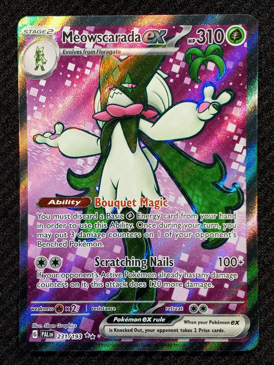 231/193 Meowscarada EX {Full Art Holo}