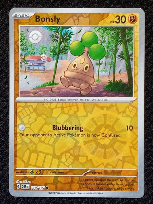 110/197 Bonsly {Reverse Holo}