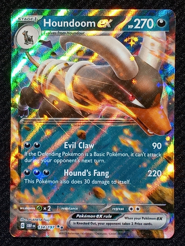 134/197 Houndoom EX {Full Art Holo}