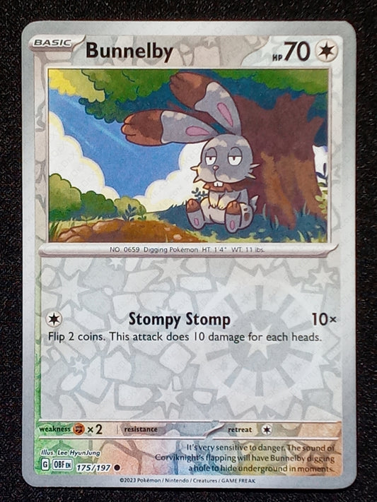 175/197 Bunnelby {Reverse Holo}