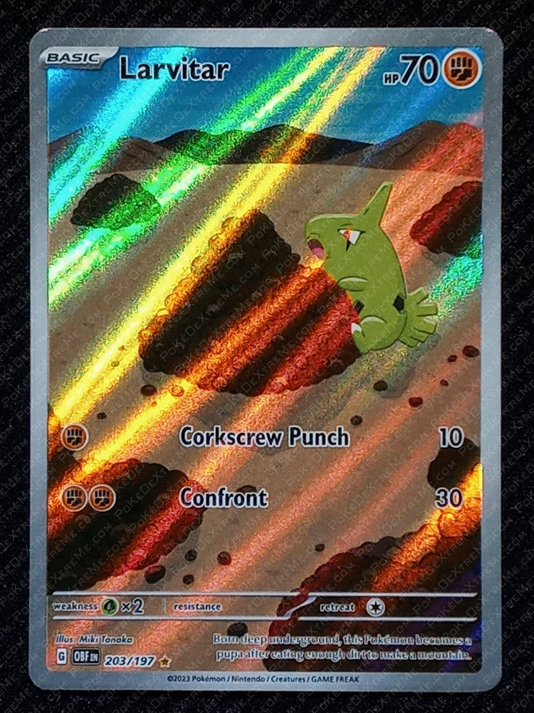 203/197 Larvitar {Full Art Holo}