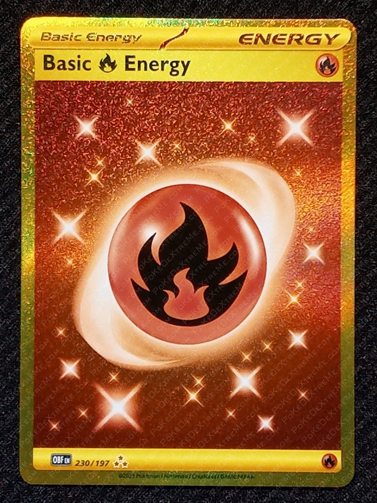 230/197 Basic Fire Energy {Full Art Holo}