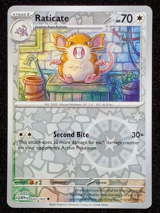 020/165 Raticate {Reverse Holo}