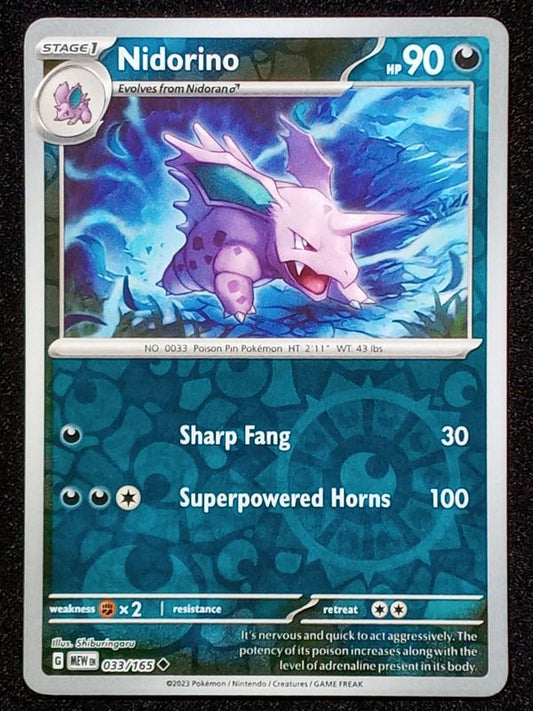 033/165 Nidorino {Reverse Holo}