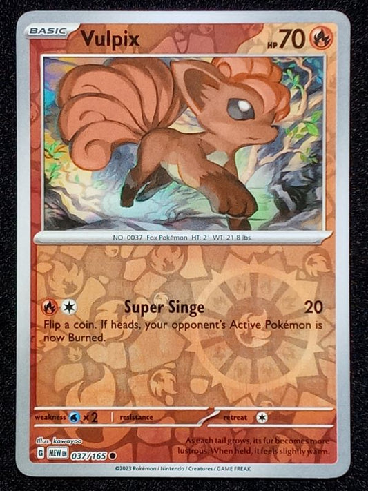 037/165 Vulpix {Reverse Holo}
