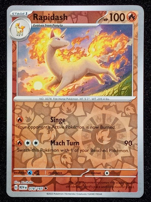 078/165 Rapidash {Reverse Holo}