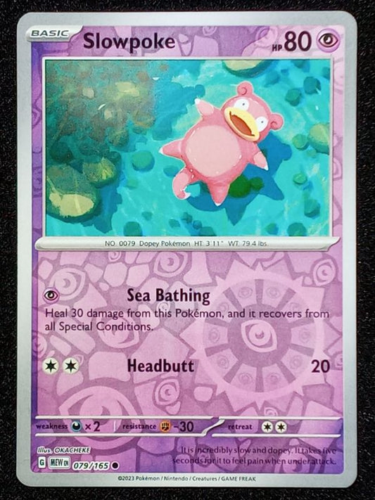 079/165 Slowpoke {Reverse Holo}