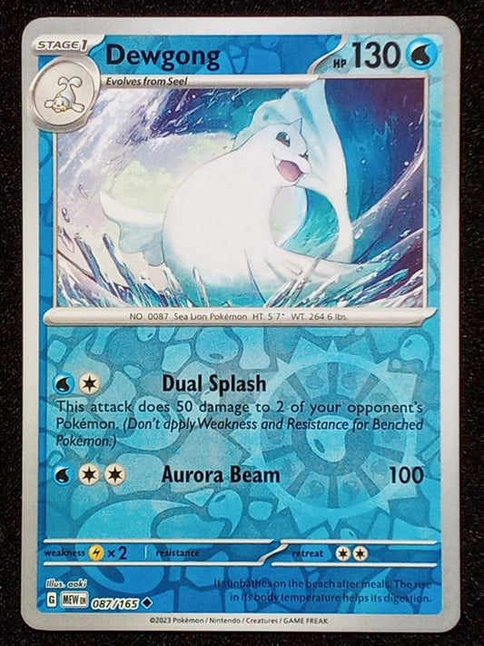 087/165 Dewgong {Reverse Holo}