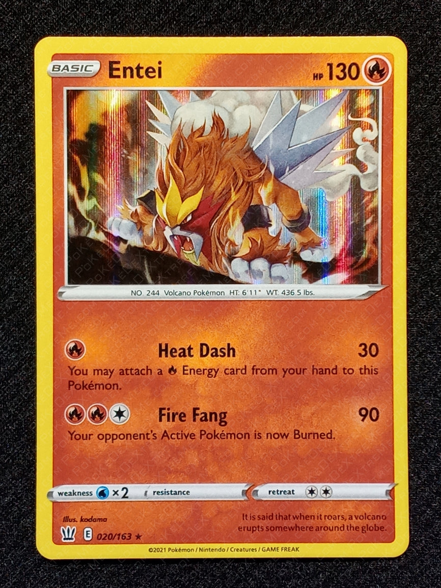 020/163 Entei {Regular Holo}