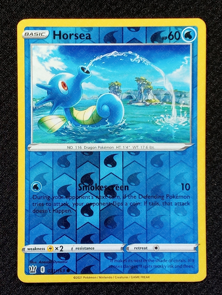 031/163 Horsea {Reverse Holo}