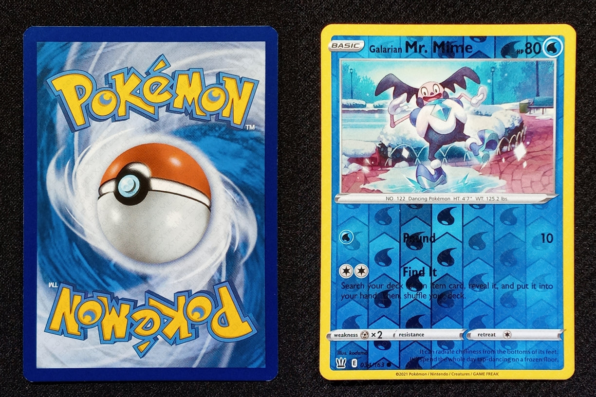034/163 Galarian Mr. Mime {Reverse Holo}