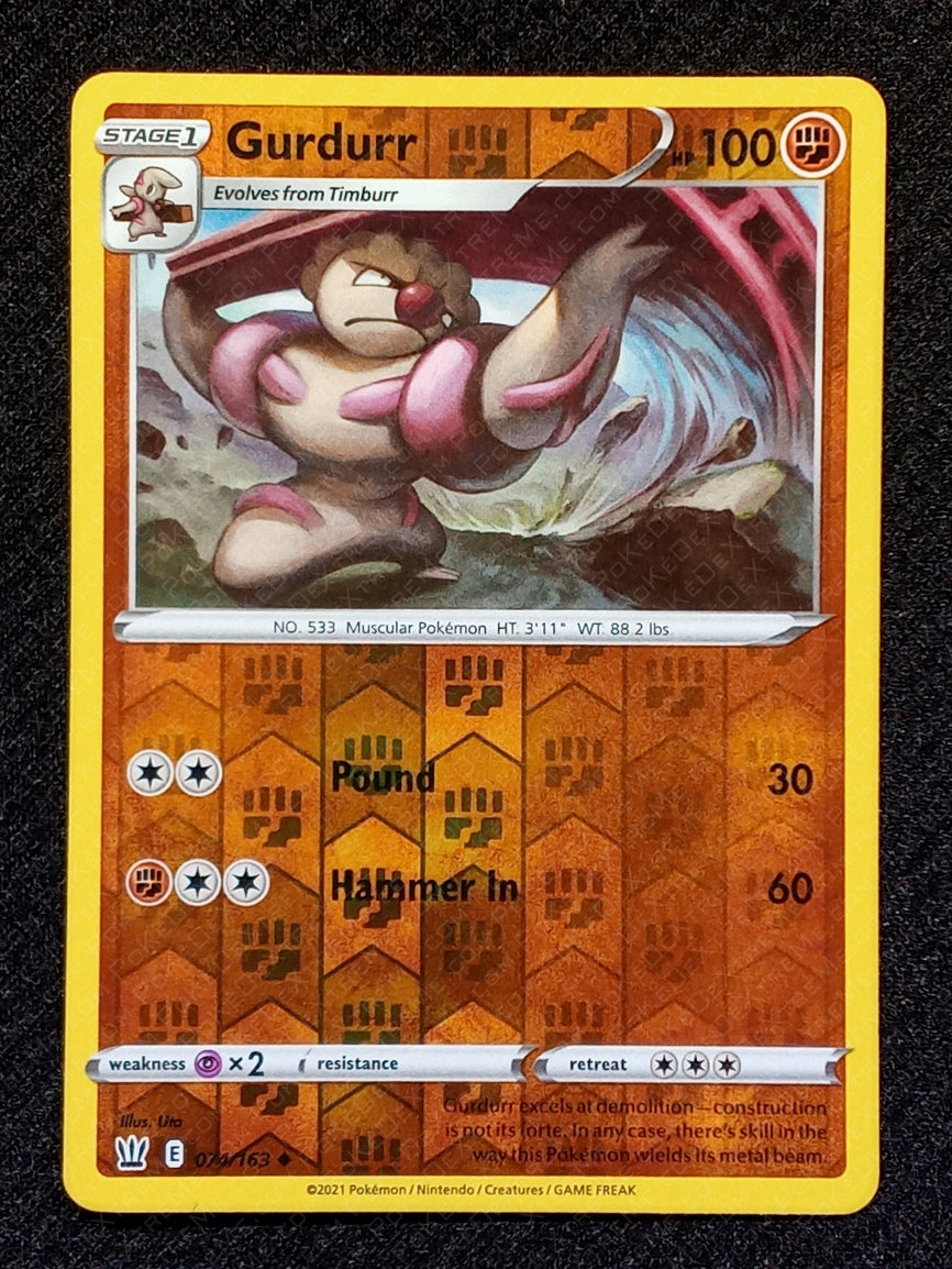 074/163 Gurdurr {Reverse Holo}