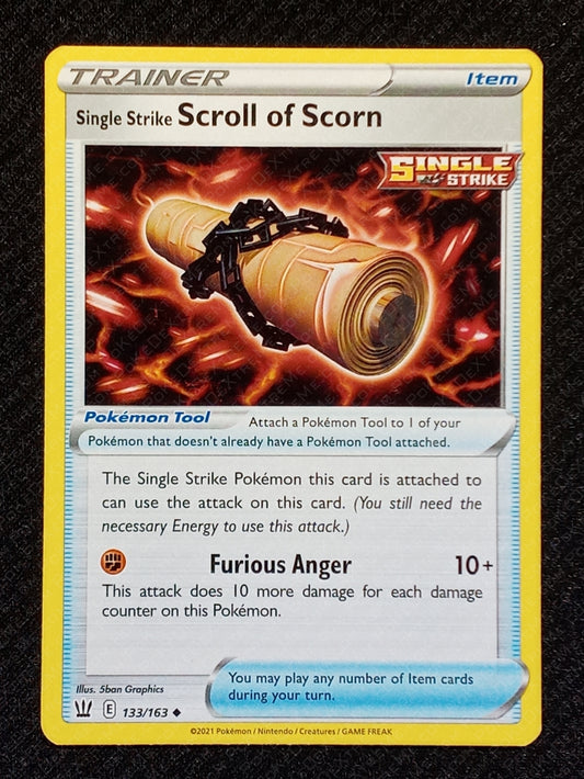133/163 Single Strike Scroll of Scorn