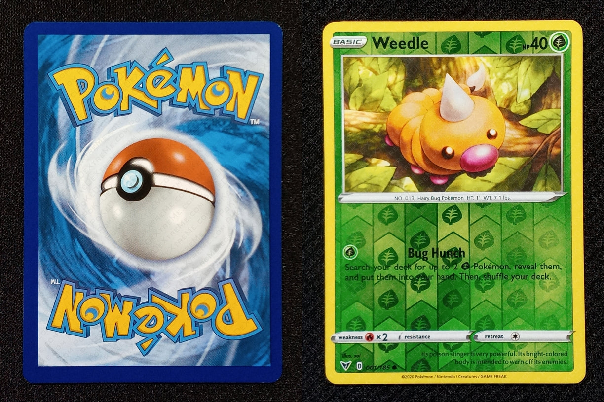 001/185 Weedle {Reverse Holo}