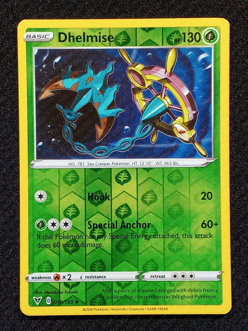 019/185 Dhelmise {Reverse Holo}