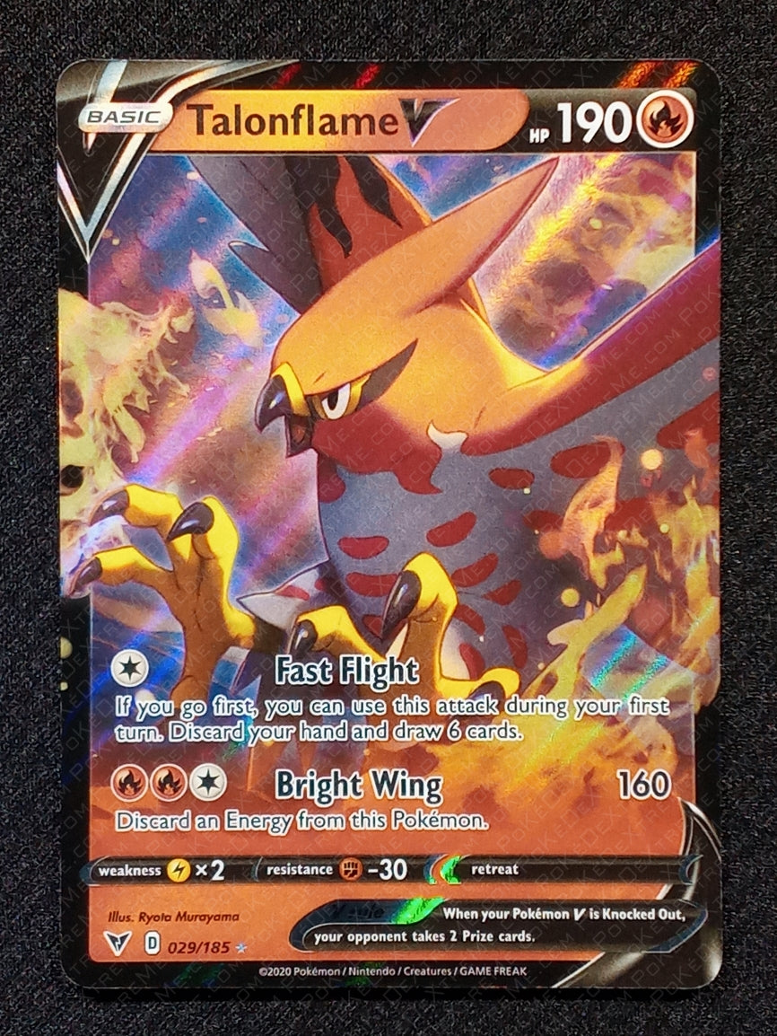 029/185 Talonflame V {Full Art Holo}