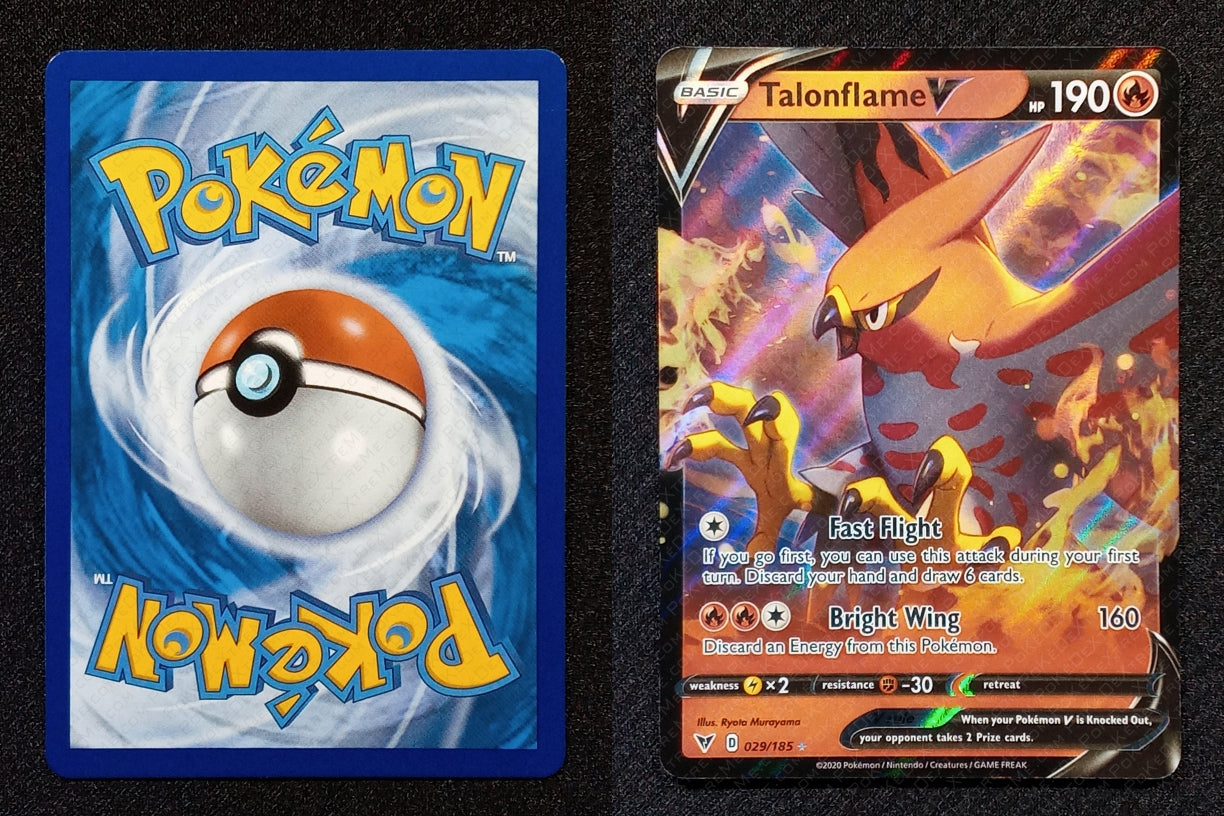 029/185 Talonflame V {Full Art Holo}