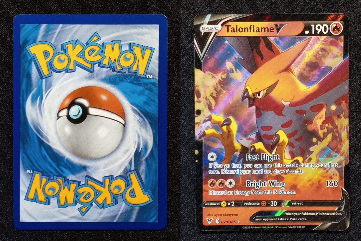 029/185 Talonflame V {Full Art Holo}