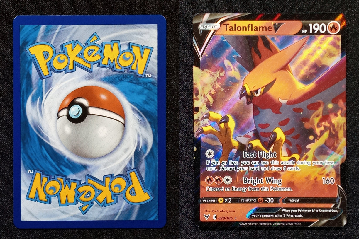 029/185 Talonflame V {Full Art Holo}