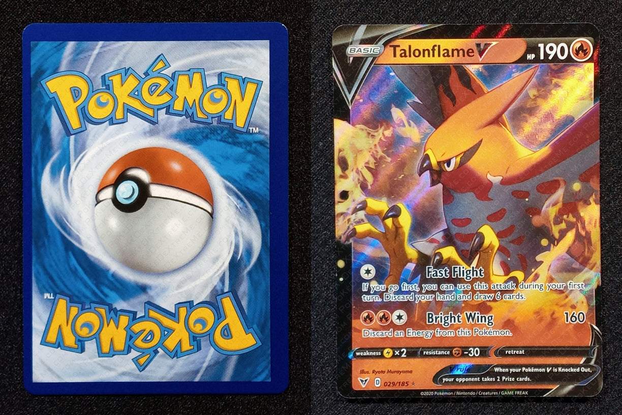 029/185 Talonflame V {Full Art Holo}