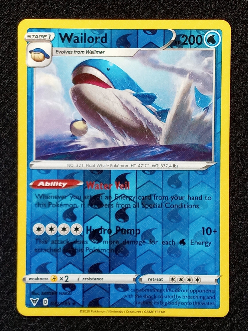 032/185 Wailord {Reverse Holo}