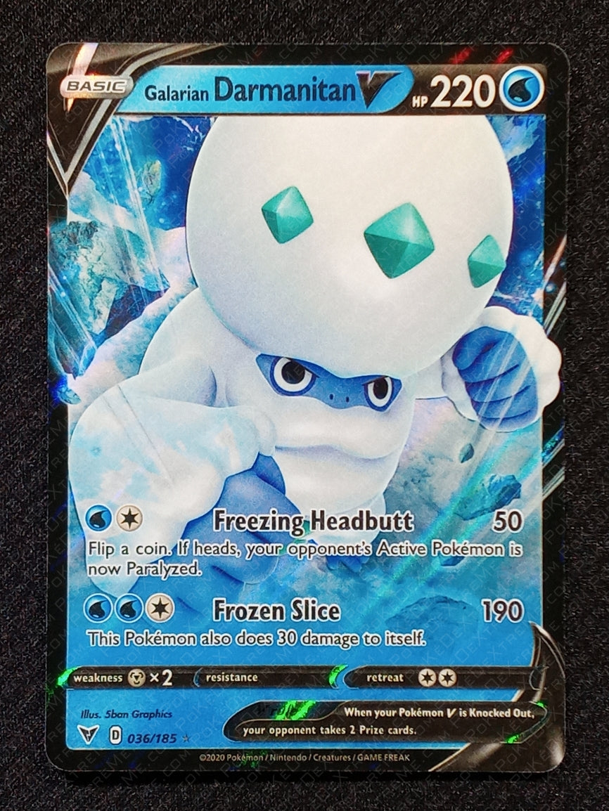 036/185 Galarian Darmanitan V {Full Art Holo}