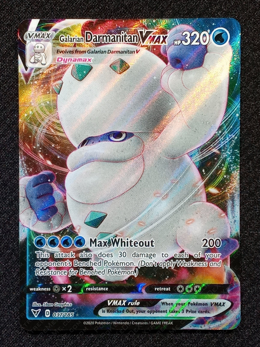 037/185 Galarian Darmanitan Vmax {Full Art Holo}