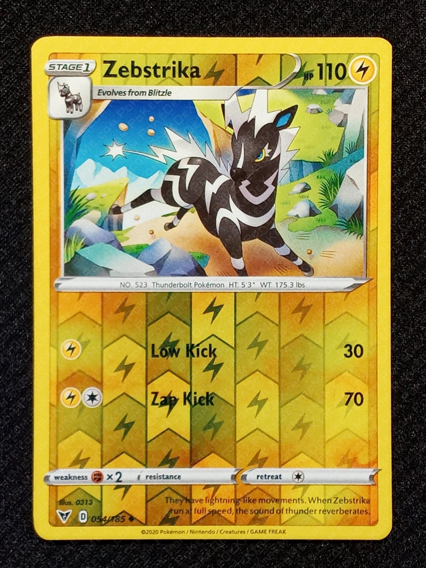 054/185 Zebstrika {Reverse Holo}