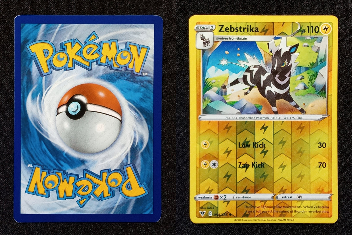 054/185 Zebstrika {Reverse Holo}