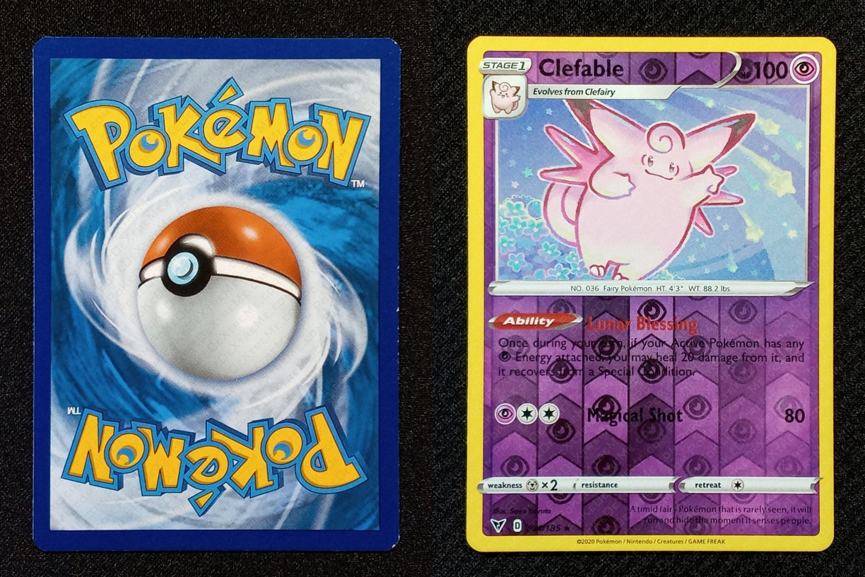 064/185 Clefable {Reverse Holo}