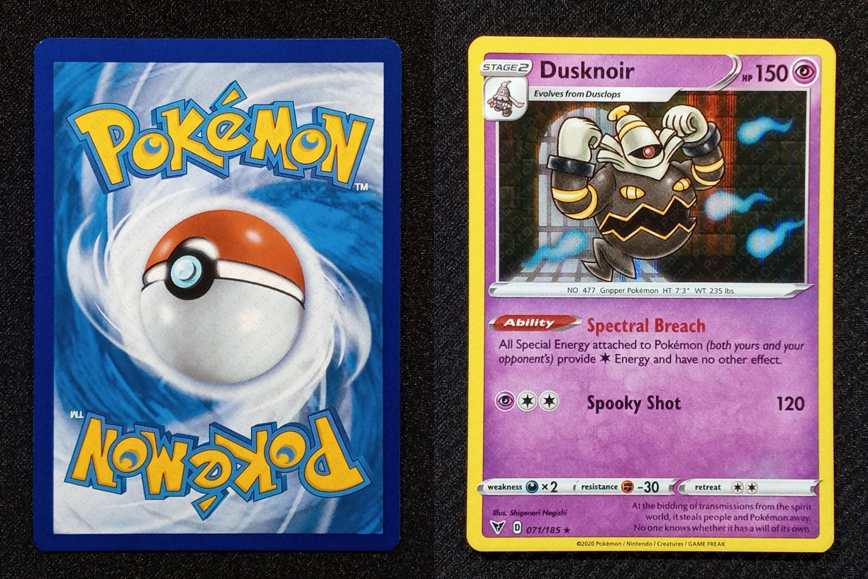 071/185 Dusknoir {Window Holo}