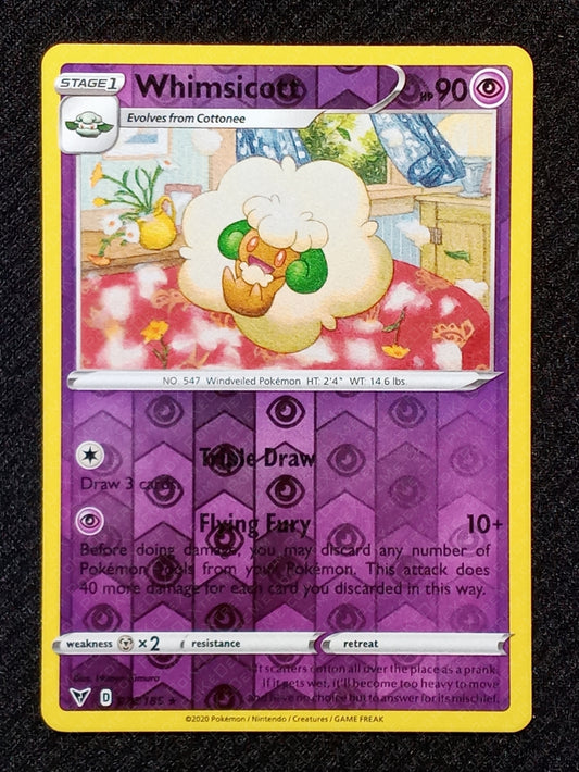 076/185 Whimsicott {Reverse Holo}