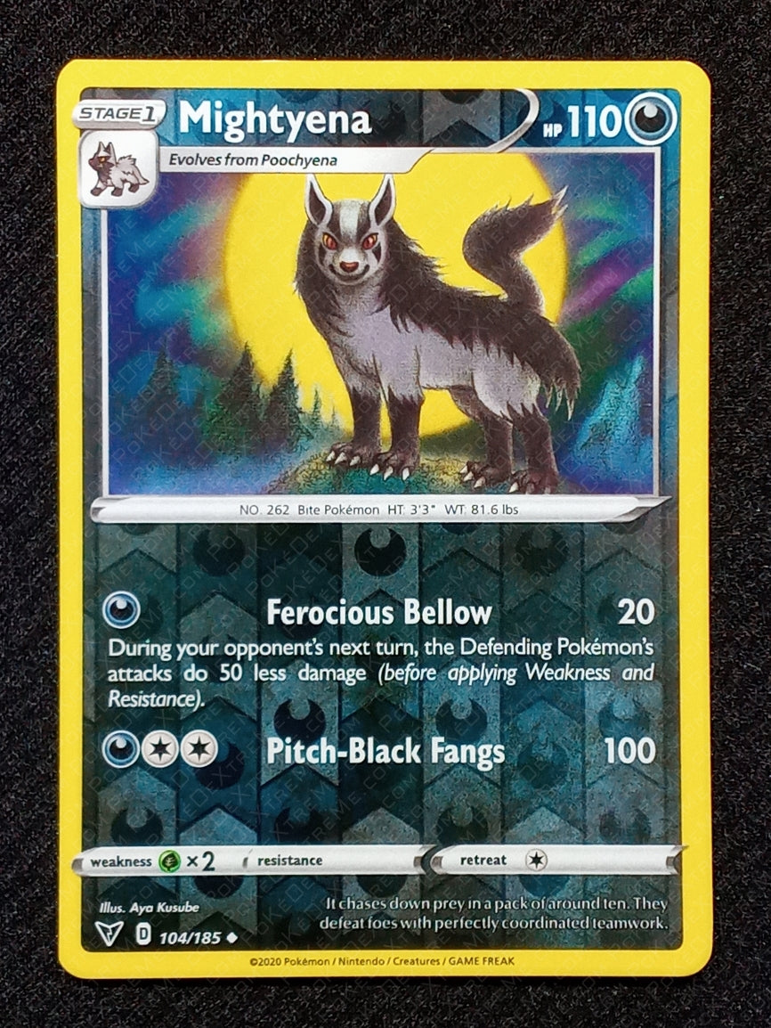 104/185 Mightyena {Reverse Holo}
