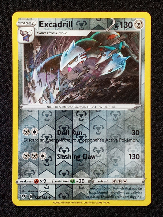 122/185 Excadrill {Reverse Holo}