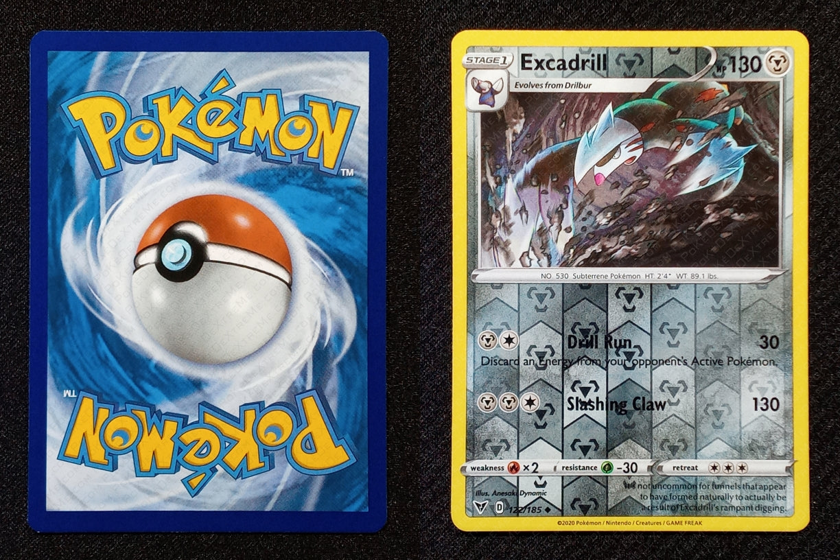 122/185 Excadrill {Reverse Holo}