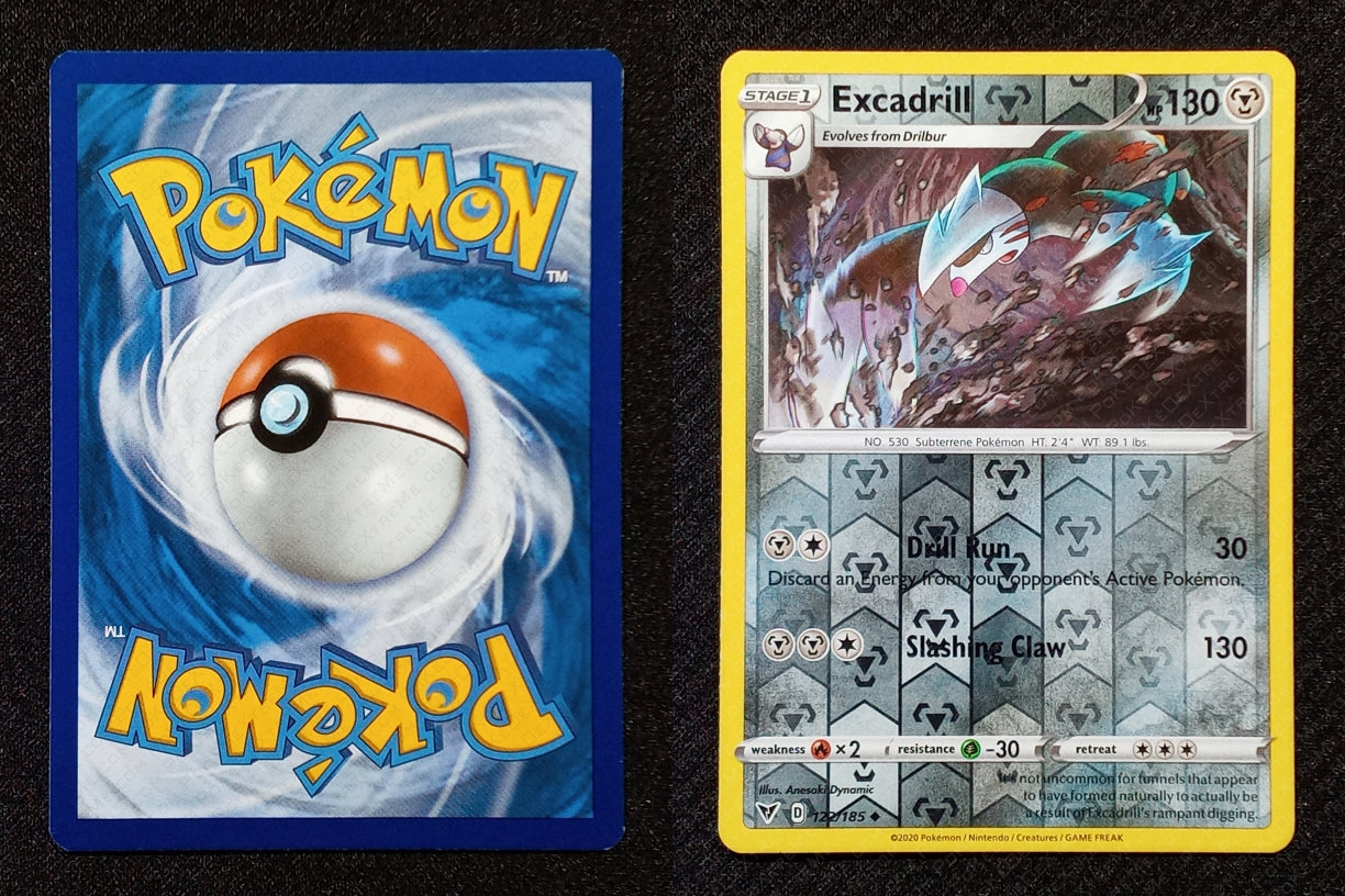 122/185 Excadrill {Reverse Holo}