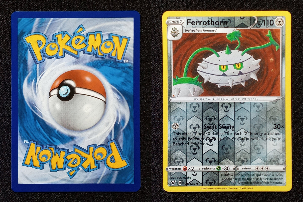 124/185 Ferrothorn {Reverse Holo}