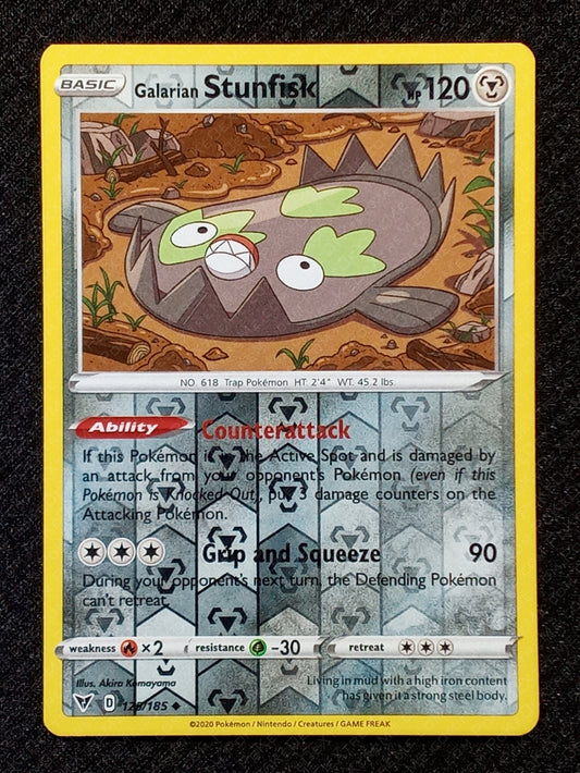 125/185 Galarian Stunfisk {Reverse Holo}